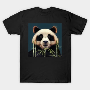 Friendly Panda with Bamboo T-Shirt